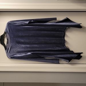 NWT Velour Gunmetal grey tunic